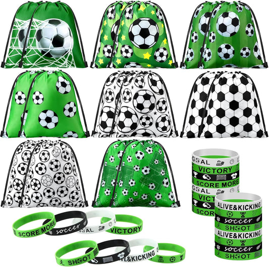 Sadnyy_32_Pcs_Soccer_Party_Favors_Set_Include_16_Drawstring_Goodie_Bags_16_Silicone_Bracelets_Wristband_Snack_Treat_Candy_Bags_for_Birthday_Party_Team_Gift_Stuffers_Supplies