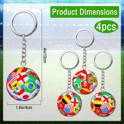 4PCS_World_Cup_Soccer_Keychain_2026_Football_Ball_Key_Chain_with_National_Flags,World_Cup_Soccer_Gifts_&_Accessories_for_Men_Sports_Merchandise_2026_Backpack_Charm_Daily_Use