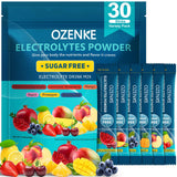 Electrolytes Powder Packets, 30 Sticks Hydration Packets Sugar Free, Electrolyte Drink Mix Travel Electrolyte Packets for Rapid Hydration