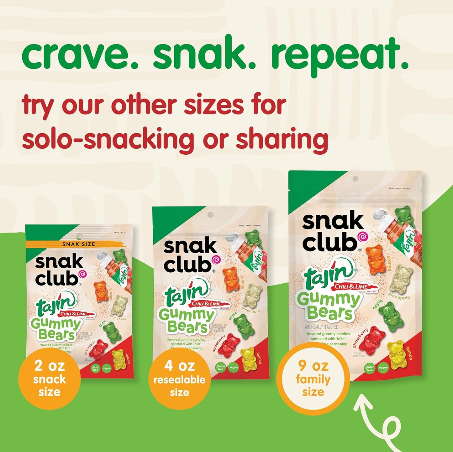 Snak_Club_Tajin_Gummy_Bears,_Assorted_Fruit_Candy_Gummies_with_Chili_and_Lime_Seasoning,_Mild,_Gluten-Free_and_Vegan_Snacks,_9_oz_Resealable_Bag