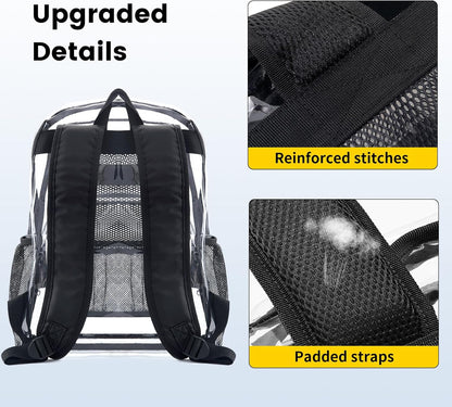 Vorspack_Clear_Backpack_Heavy_Duty_PVC_Transparent_Backpack_with_Reinforced_Strap_Stitches_&_Large_Capacity_for_College_Workplace_Security_-_Black