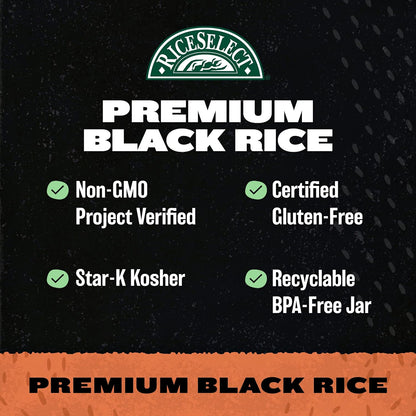 RiceSelect_Premium_Black_Rice,_Whole-Grain,_Gluten-Free,_Non-GMO,_and_Vegan_Rice,_BPA-Free_22-Ounce_Jar_(Pack_of_1)