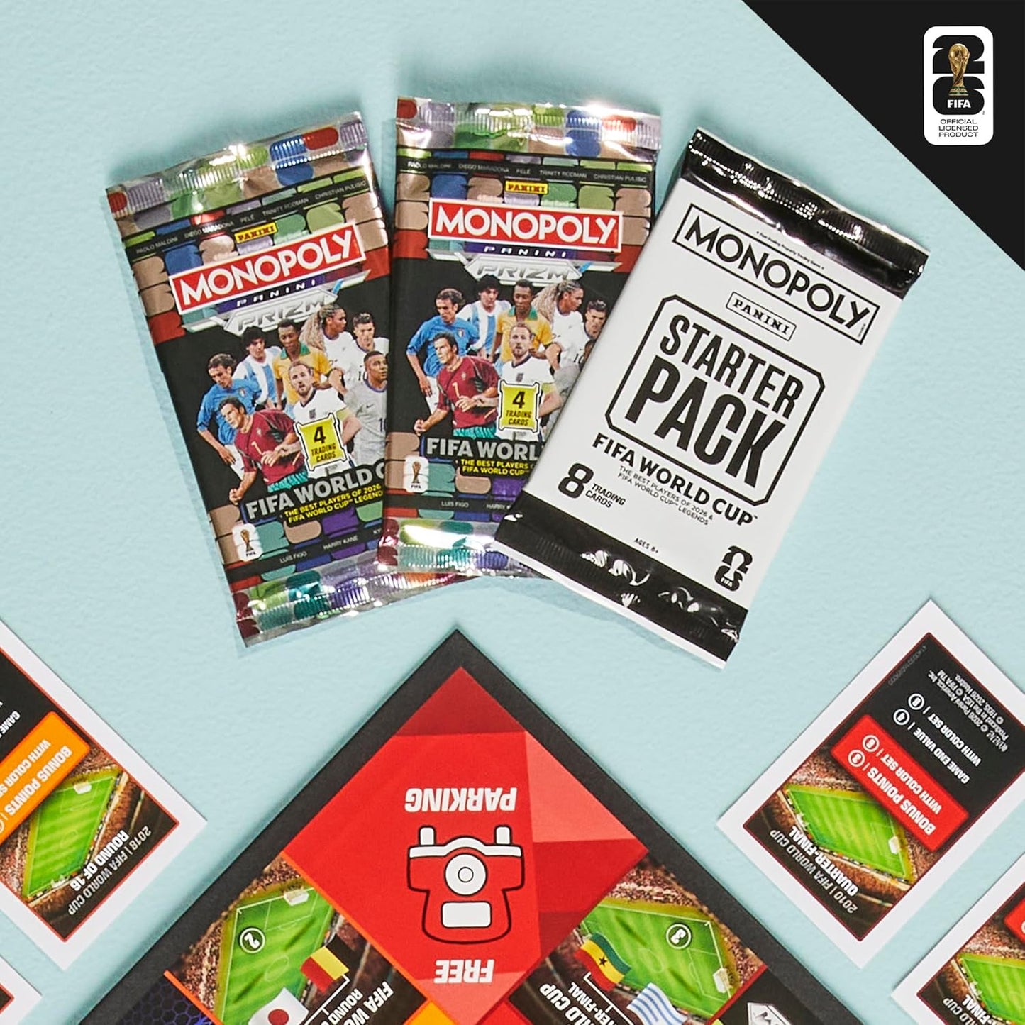 Monopoly_Panini_Prizm:_FIFA_World_Cup_Game_I_Soccer_Board_Game_with_Monopoly_Panini_Prizm_FIFA_World_Cup_2026_Trading_Cards_I_Ages_8+