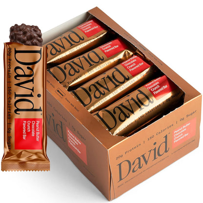 David_Bronze_High_Protein_Bars_-_Peanut_Butter_Chocolate_Crunch_Flavor_-_0g_of_Sugar,_Low_Carb,_Gluten_Free_-_20g_of_Protein,_150_Calories_-_On-The-Go_Snack,_Pack_of_12