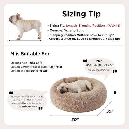 Bedsure_Calming_Dog_Bed_Medium_Size_Dog_-_Donut_Washable_Medium_Pet_Bed,_30_inches_Anti-Slip_Round_Fluffy_Plush_Faux_Fur_Cat_Bed,_Fits_up_to_45_lbs_Pets,_Camel