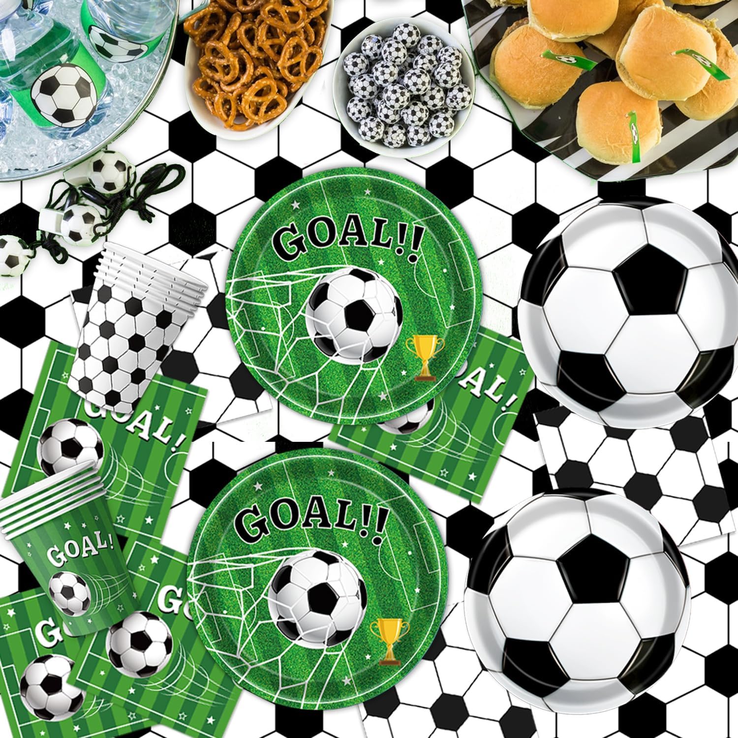 170_PCS_Soccer_Party_Decorations,_Soccer_Birthday_Party_Decorations_-_Includes_Plates,_Napkins,_Cups,_Banner,_Balloons,_Tablecloth,_Knives,_Forks_for_Sports_Soccer_Theme_Party_Decorations,_Serve_24