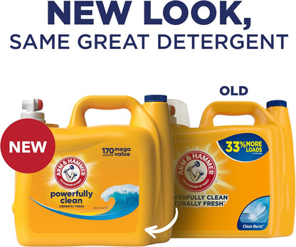 ARM_&_HAMMER_Liquid_Laundry_Detergent,_Clean_Burst_Fresh,_170_fl_oz,_170_Loads