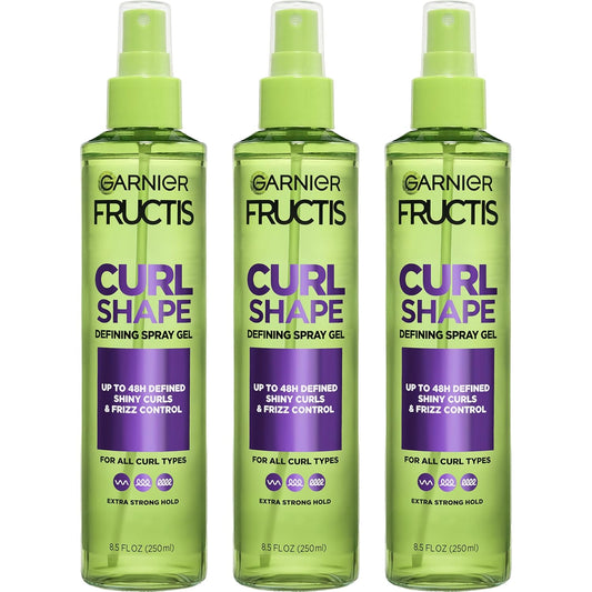 Garnier_Fructis_Style_Curl_Shape_Defining_Spray_Hair_Gel,_Strong_Hold_Frizz_Control_for_Curly,_Wavy,_and_Coily_Hair,_Nourishing_Formula,_8.5_fl_oz,_3_Count_(Packaging_May_Vary)