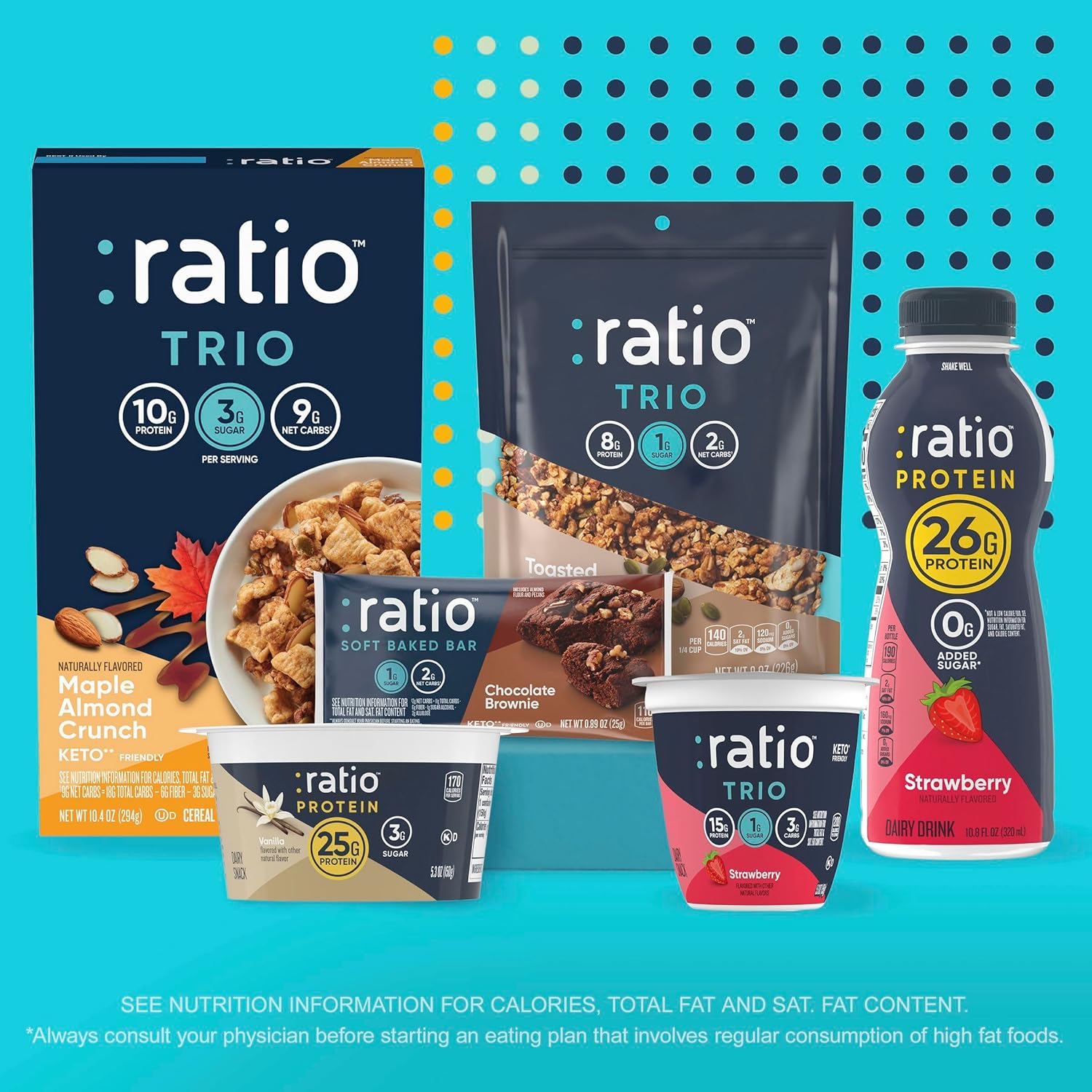 Ratio_Trio_Coconut_Almond_Granola_Cereal,_1g_Sugar,_Keto_Friendly,_8_oz_Resealable_Bag