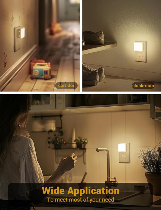 JandCase_Night_Lights_Plug_into_Wall_2_Pack,_Plug_in_Night_Light_with_Dusk-to-Dawn_Light_Sensor,__Warm_White/Daylight/Red/Amber/Blue_White_0.3W,_LED_Nightlight_for_Bathroom,_Adult,_Hallway