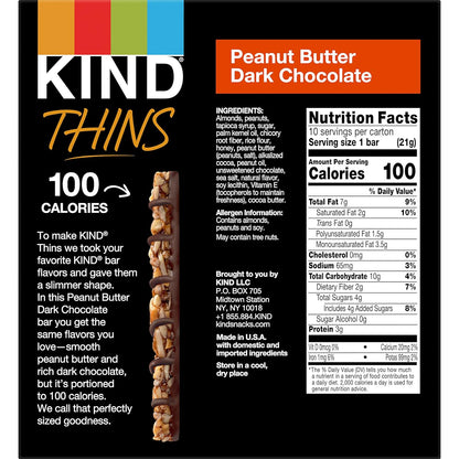 KIND_THINS_Peanut_Butter_Dark_Chocolate_Bars,_Gluten_Free,_100_Calories,_0.74_oz_bars,_10_count