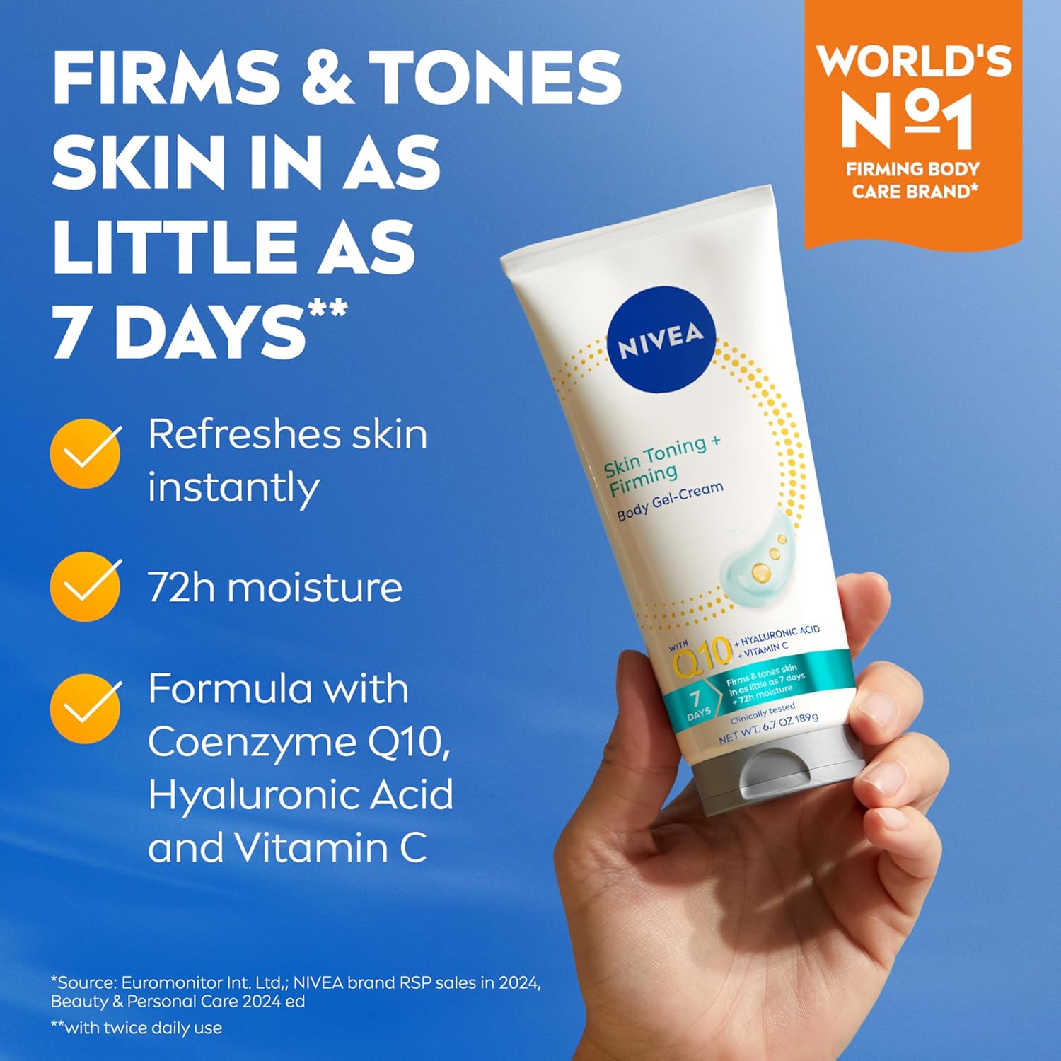 NIVEA_Sheer_Hydration_Skin_Firming_Body_Lotion_(16.9_Fl_Oz)_+_Skin_Firming_&_Toning_Body_Gel_Cream_with_Hyaluronic_Acid_(6.7_Oz),_Enriched_with_Q10_and_Vitamin_C