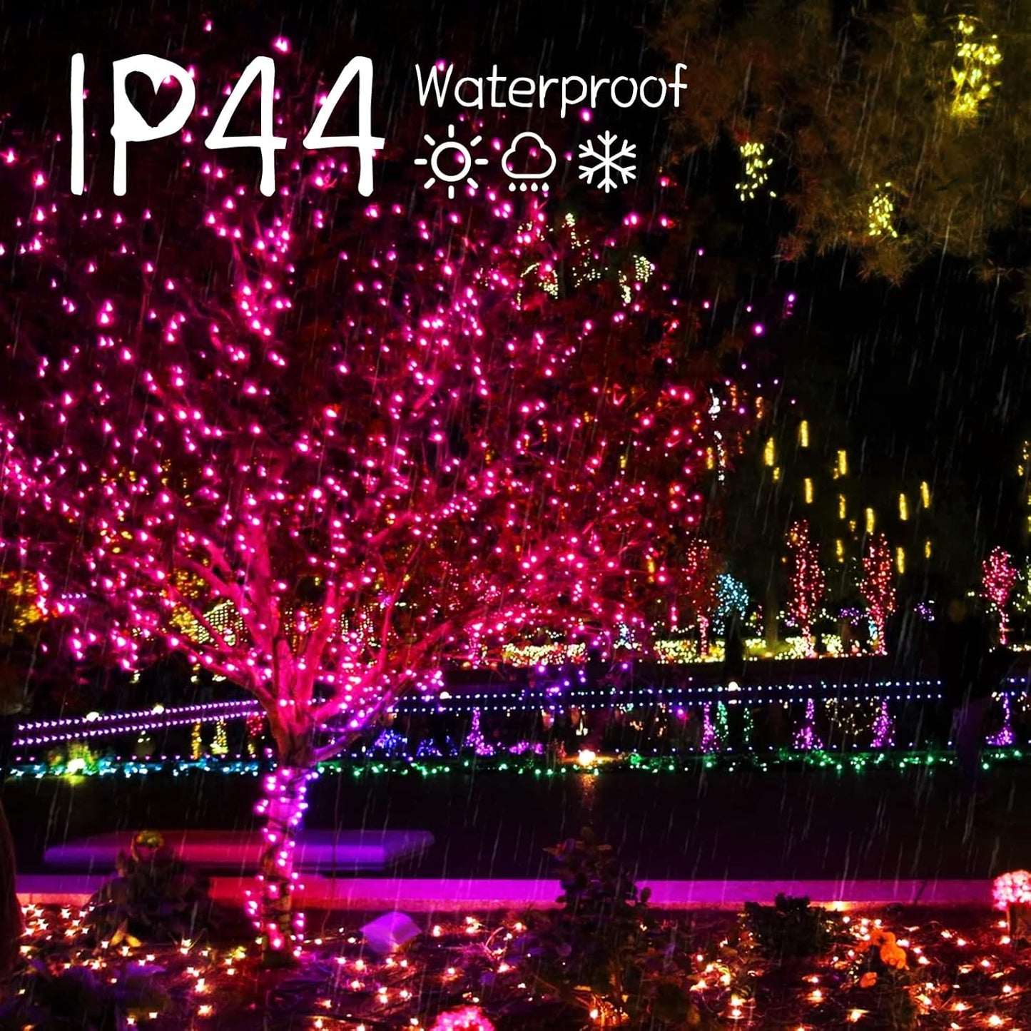 Minetom_Pink_Mini_Christmas_Lights_-_39_Feet_100_LED_Fairy_String_Lights_with_8_Lighting_Modes_Waterproof_Connectable_for_Indoor_Outdoor_Xmas_Tree_Garland_Wreath_Holiday_Valentine's_Day_Decoration