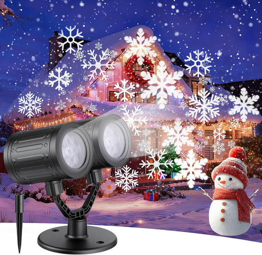 2025_Latest_Snowflake_Christmas_Projector_Lights_Outdoor,_Double_Head_Crystal-Clear_Holiday_Projector_Outdoor_with_Timer,_Snowfall_LED_Xmas_Lights_for_House_Outside_Indoor_Christmas_Decorations