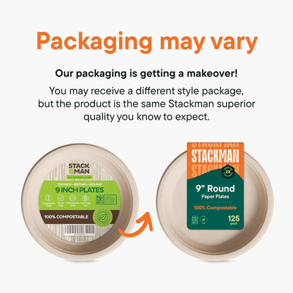 100%_Compostable_Paper_Plates,_Heavy_Duty_Disposable_Plates_[125-Pack]_9_Inch_Plates_-_Eco-Friendly,_Biodegradable_Sugarcane_Bagasse,_Natural_Unbleached_Brown_9"_Dinner_Paper_Plate_Disposable