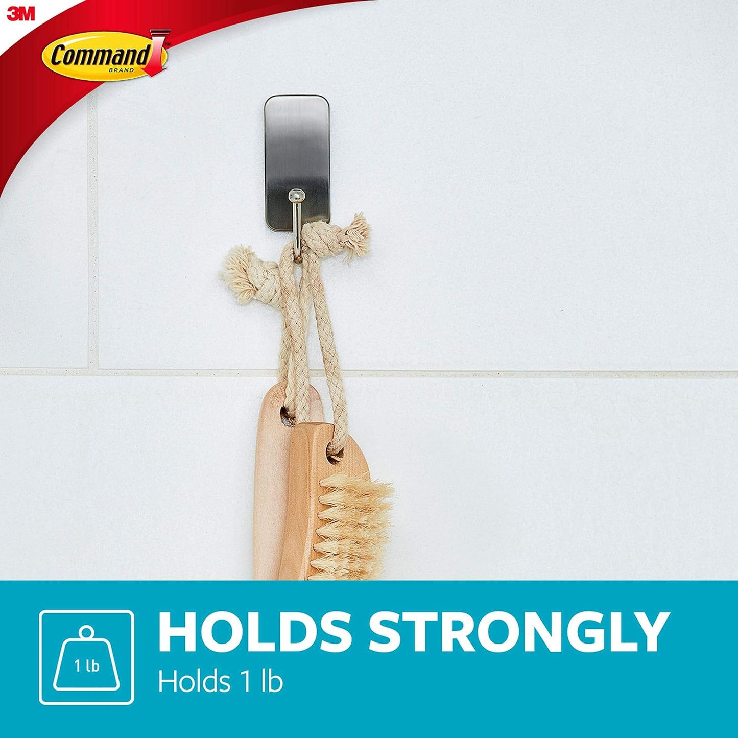 Command_Small_Bath_Hook,_Holds_up_to_1_lb,_1_Satin_Nickel_Shower_Hook_with_2_Water_Resistant_Strips,_Damage-Free_Bathroom_Organization