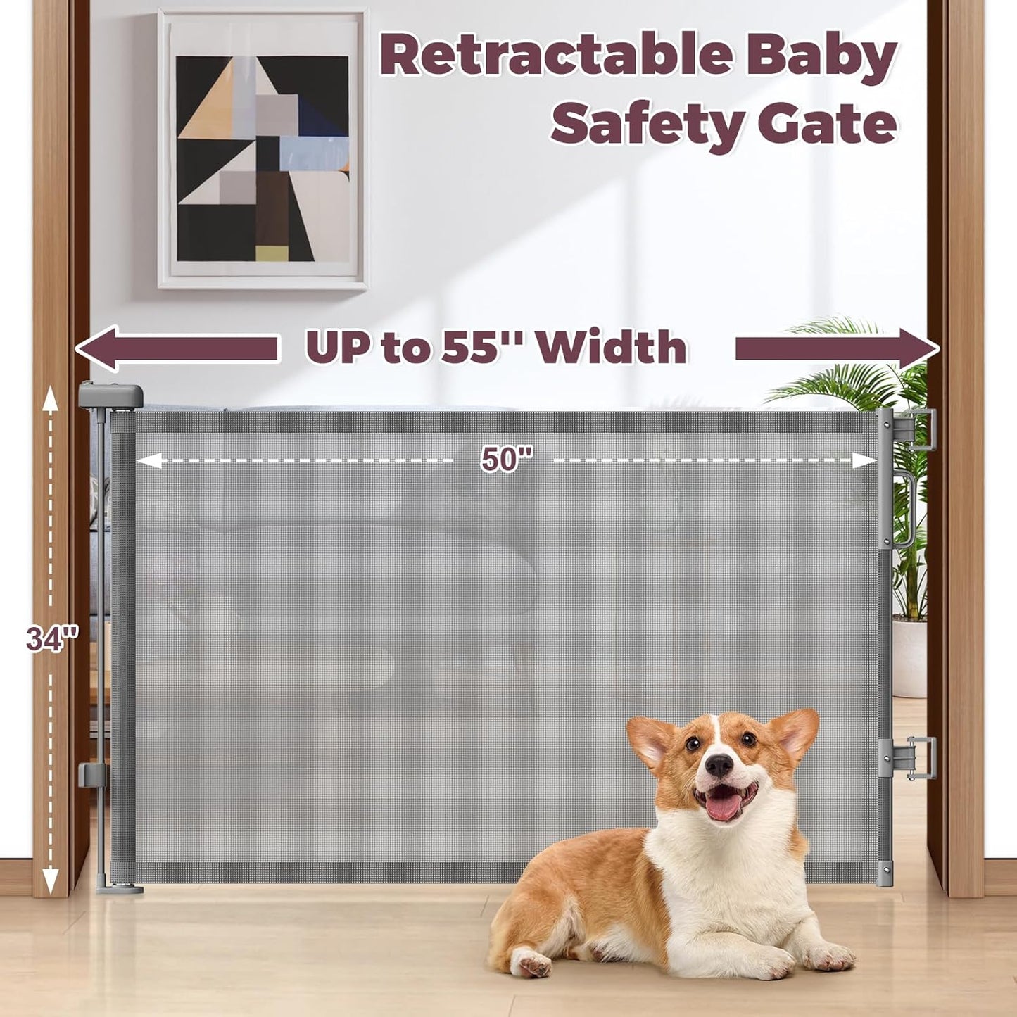 Retractable_Baby_Gate_for_Stairs_&_Doorways,_Mesh_Dog_Gate_Indoor_Outdoor,_Extends_to_55"_Wide_34"_Tall_Child_Gate_for_Hallways,_Deck,_Porch,_Pet_Toddler_Safety_Essentials,_Easy_Install,_Grey