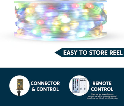 Joiedomi_600_LED_Christmas_Lights_Outdoor,197_FT_Multicolor_Christmas_Tree_Lights_with_8_Modes_Timer,_PVC_Clear_Wire_String_Lights_with_Reel_for_Indoor_Outdoor_Holiday_Xmas_Eve_Night_Decorations