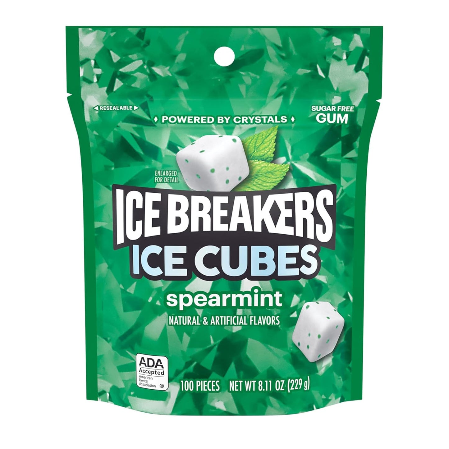 ICE_BREAKERS_Ice_Cubes_Spearmint_Sugar_Free_Chewing_Gum_Pouch,_8.11_oz_(100_Pieces)
