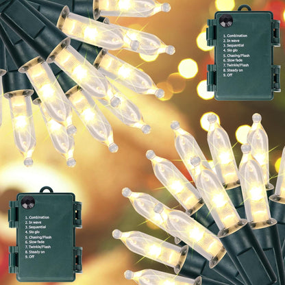Blissun_Christmas_Lights,_50-Count_Green_Wire_Light_Set,_Battery_Operated_Christmas_Mini_String_Light_with_8_Modes,_16_ft_Fairy_Lights_for_Christmas_Tree_Garden_Wreath_Decorations_(2_Pack,_Warm_White)