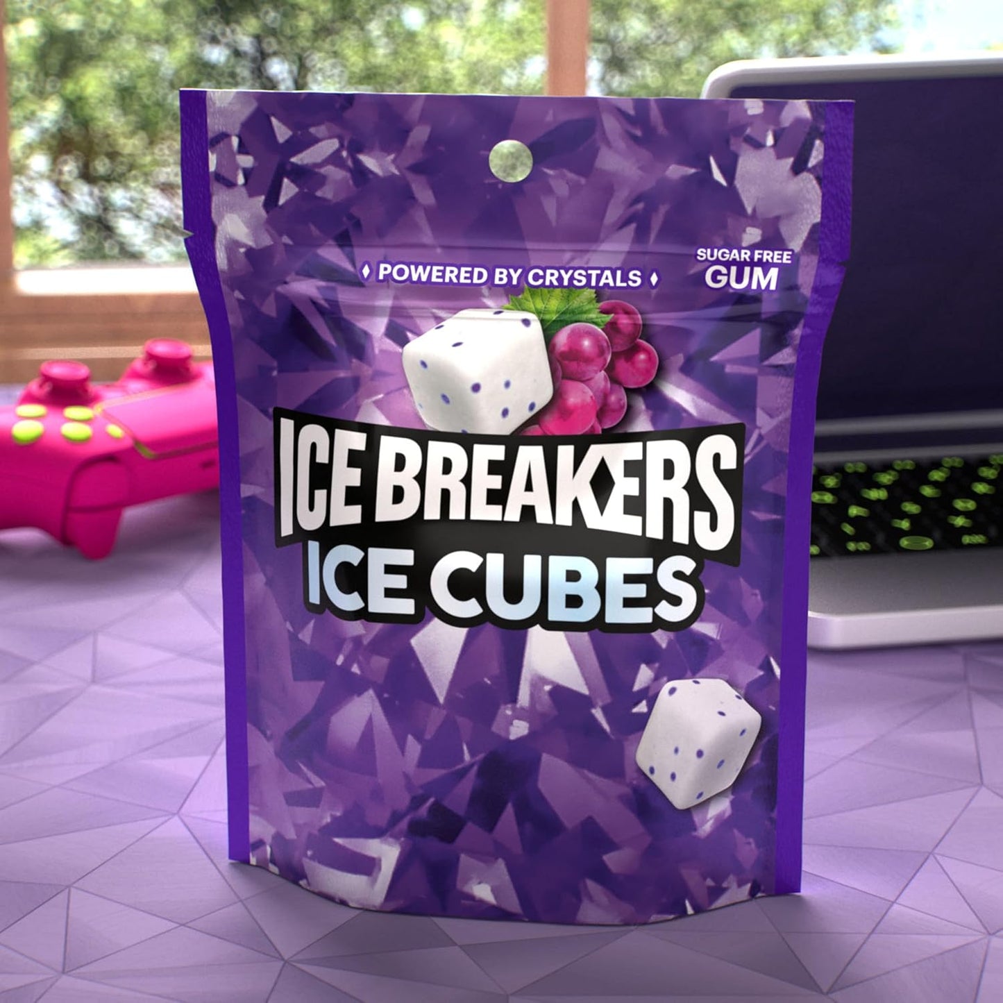 ICE_BREAKERS_Ice_Cubes_Arctic_Grape_Flavored_Sugar_Free_Chewing_Gum_Pouch,_8.11_oz_(100_Pieces)
