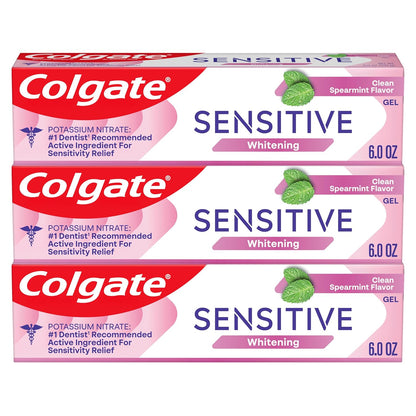 Colgate_Whitening_Toothpaste_for_Sensitive_Teeth,_Enamel_Repair_and_Cavity_Protection,_Fresh_Mint_Gel,_6_Oz_(Pack_of_3)