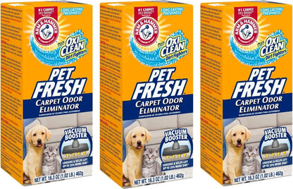 Arm_&_Hammer_Pet_Fresh_Carpet_Odor_Eliminator_Plus_Oxi_Clean_Dirt_Fighters_(Pack_of_3),_48.9_Ounce