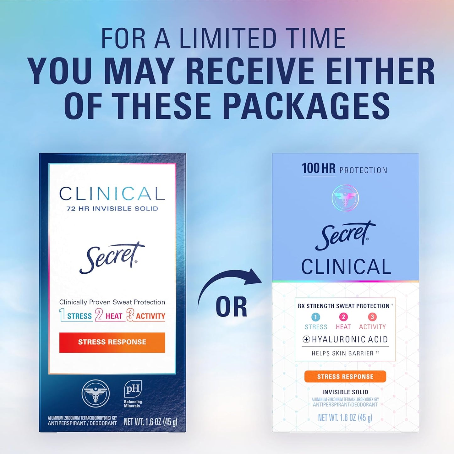 Secret_Clinical_Strength_100HR_Sweat_&_Odor,_Stress_Response_Invisible_Solid_Antiperspirant_Deodorant_for_Women,_3X_Stress_Protection_with_Hyaluronic_Acid,_PH_Balanced,_1.6_oz_(Pack_of_3)