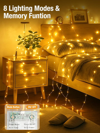 btfarm_4_Pack_Fairy_Lights_Battery_Operated_with_Timer,_16.4_FT_50_LED_Silver_Wire_Twinkle_String_Lights_8_Modes_Dimmable_Waterproof_for_Indoor_Christmas_Bedroom_Wedding_Decorations,_Warm_White