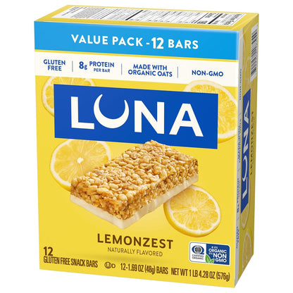 LUNA_Bar_-_LemonZest_Flavor_-_Gluten_Free_Snack_Bars_-_Non-GMO_-_Protein_Bars_-_Made_with_Organic_Oats_-_Value_Pack_(12_Pack)