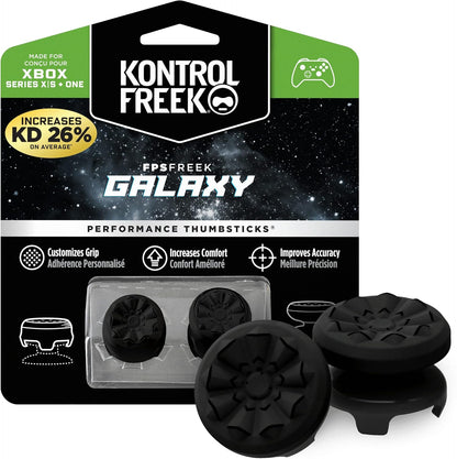 KontrolFreek_FPS_Freek_Galaxy_Black_for_Xbox_One_and_Xbox_Series_X_Controller_|_2_Performance_Thumbsticks_|_1_High-Rise,_1_Mid-Rise_|_Black_(Limited_Edition)