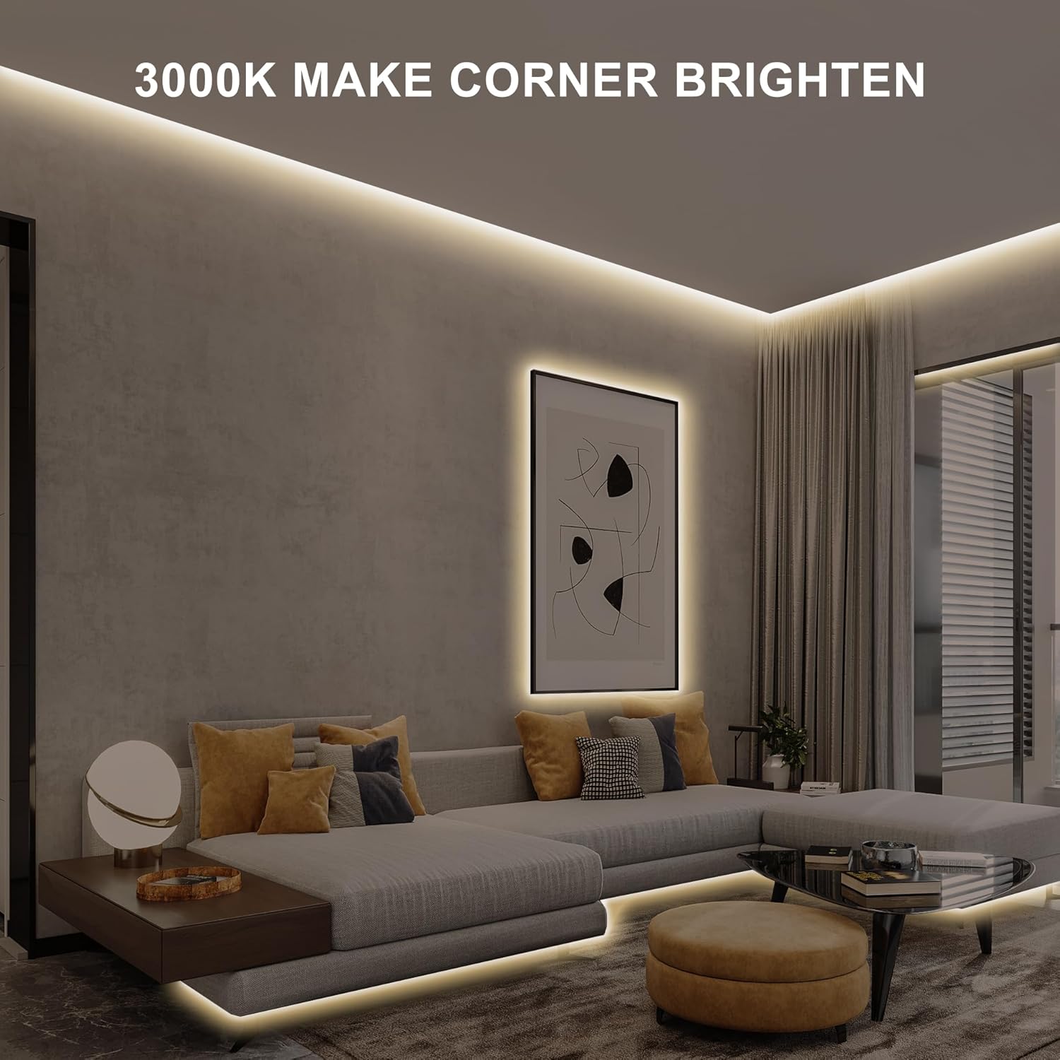 16.4ft/32.8ft_COB_LED_Strip_Light_with_Remote,_2700K-6500K_Dimmable_Bright_Warm_White_Led_COB_Strip_Light,_White_Continuous_Led_Strip_Light_for_Mirror,_Stair,_Cabinet,_Room