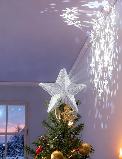 DG-Direct_Christmas_Tree_Topper_Lighted_Star_[Silver],3D_Hollow_Sparkling_Star_Christmas_Tree_Topper_with_Rotating_Magic_Cool_White_Snowflake_Projector_for_Christmas_Tree_Ornament_(Silver)