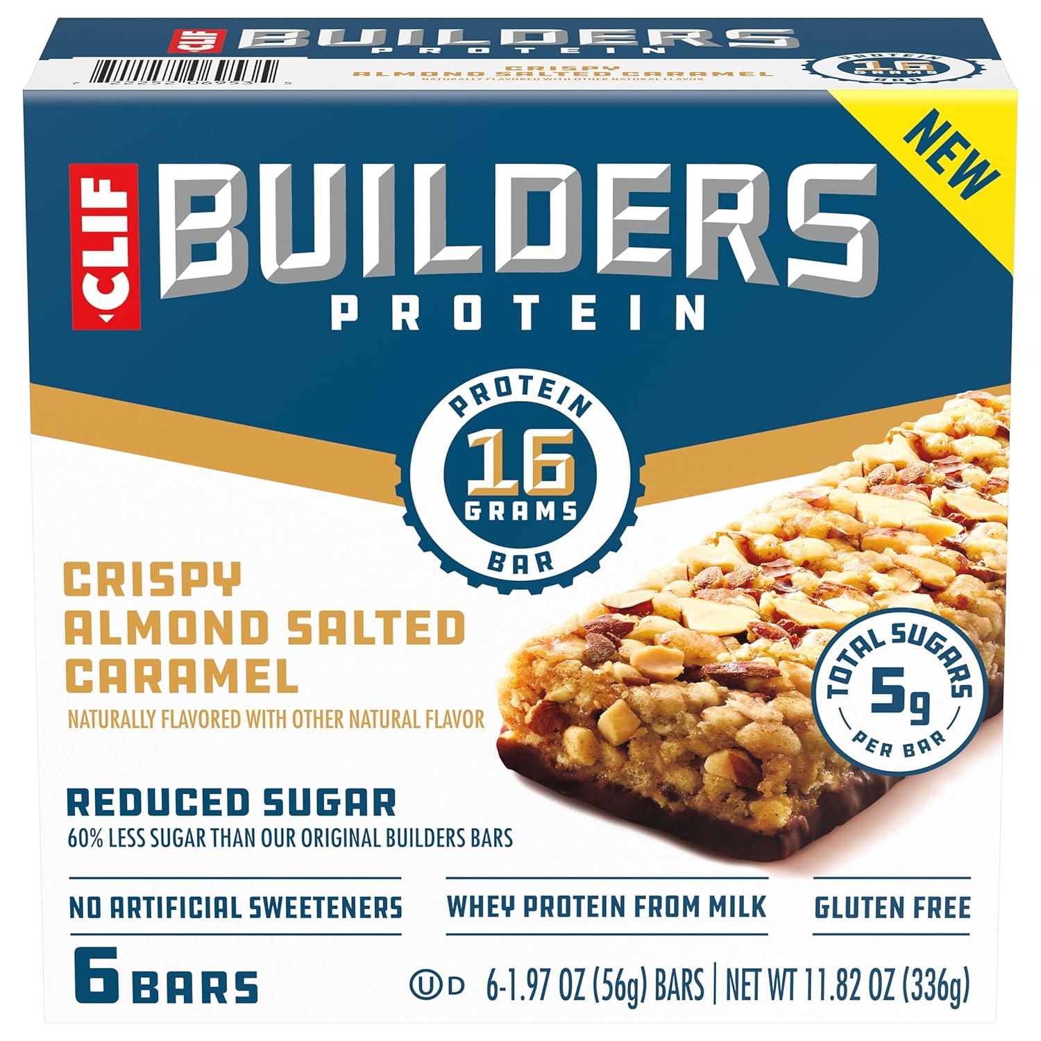 CLIF_BUILDERS_Protein_Bars_-_Crispy_Almond_Salted_Caramel_-_Reduced_Sugar_-_Gluten_Free_-_16g_Protein_-_No_Artificial_Sweeteners_-_1.97_oz._(6_Pack)