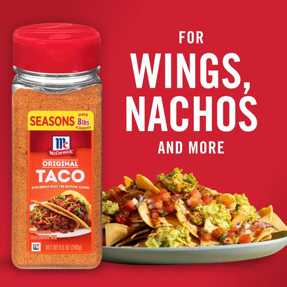 McCormick_Taco_Seasoning_Mix,_Original,_No_MSG_Added,_No_Dairy_Ingredients,_No_Artificial_Flavors,_For_Tacos,_Nachos,_Fajitas_and_More,_8.5_oz