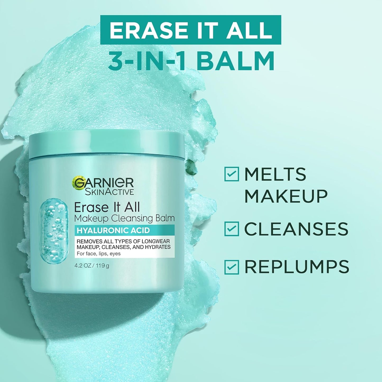 Garnier_Erase_It_All_Makeup_Cleansing_Balm_with_Hyaluronic_Acid,_Replumping_Facial_Cleanser_and_Makeup_Remover,_4.2_Oz