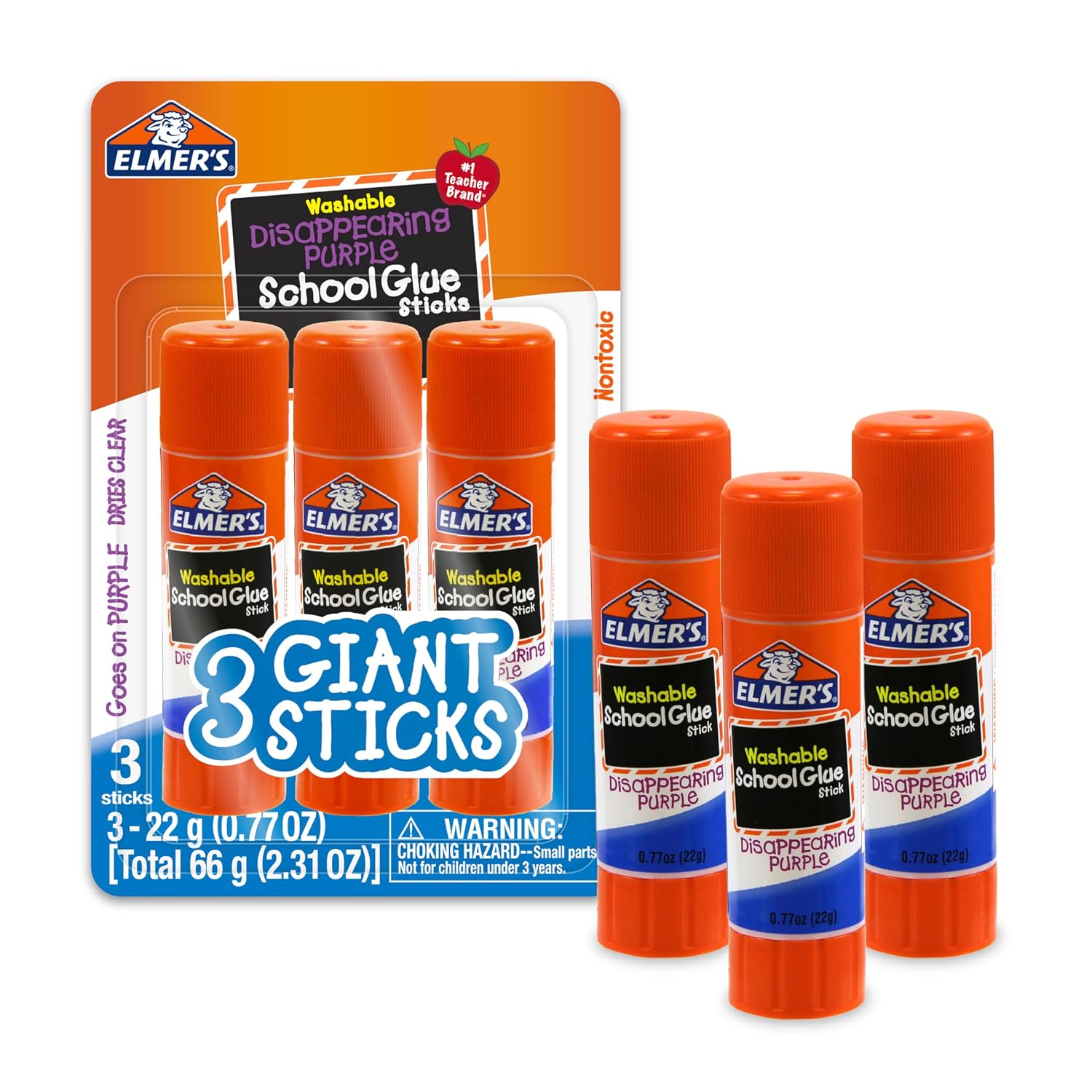 Elmer's_Disappearing_Purple_School_Glue_Sticks,_Washable,_22_Grams,_3_Count_-_Poster,_Vision_Board,_Back_to_School_Supplies,_#1_Teacher_Brand