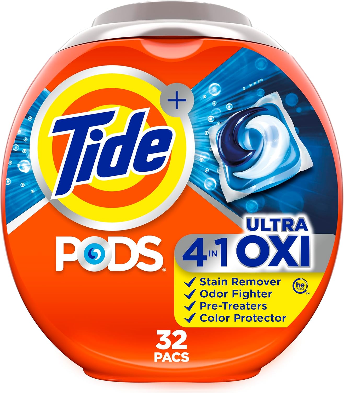 Tide_4-N-1_Ultra_Oxi_Pods_Laundry_Detergent_Pacs,_32_Count,_He_Compatible,_Built_in_Pre-Treater_for_Stains