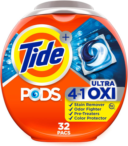 Tide_4-N-1_Ultra_Oxi_Pods_Laundry_Detergent_Pacs,_32_Count,_He_Compatible,_Built_in_Pre-Treater_for_Stains