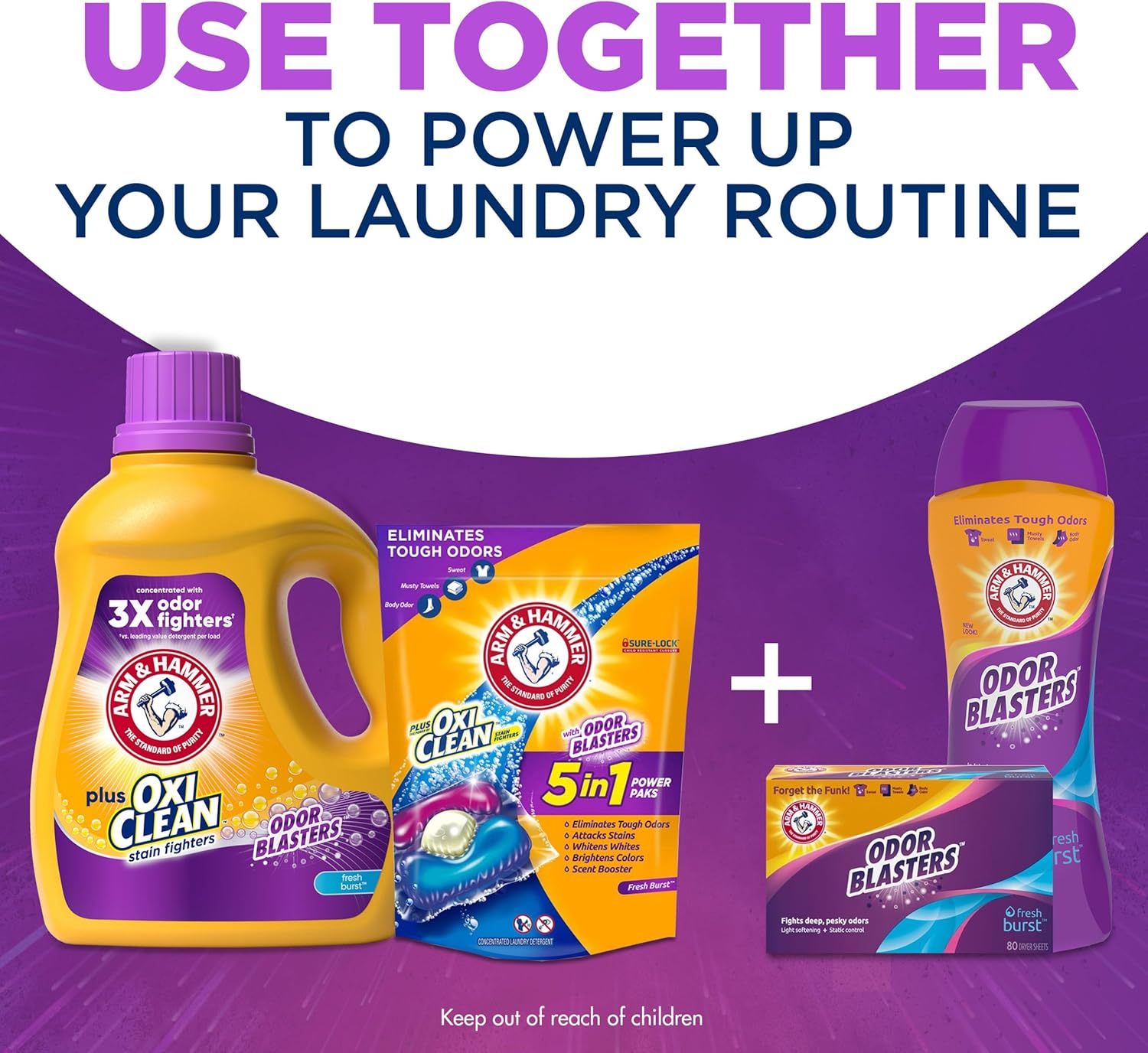 ARM_&_HAMMER_Plus_OxiClean_Odor_Blasters_Fresh_Burst,_128_Loads_Liquid_Laundry_Detergent,_166.5_Fl_oz
