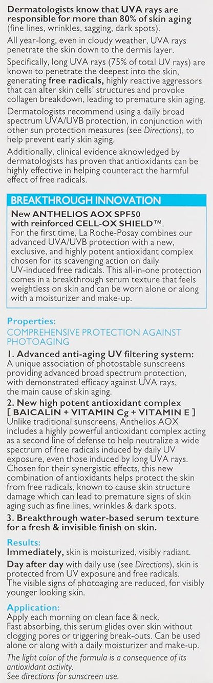 La_Roche-Posay_Anthelios_AOX_Daily_Antioxidant_Serum_with_SPF,_Face_Moisturizer_with_Sunscreen_and_Vitamin_C_&_E,_Oil_Free_Face_Sunscreen_for_Sensitive_Skin,_Moisturizing_Sun_Protection