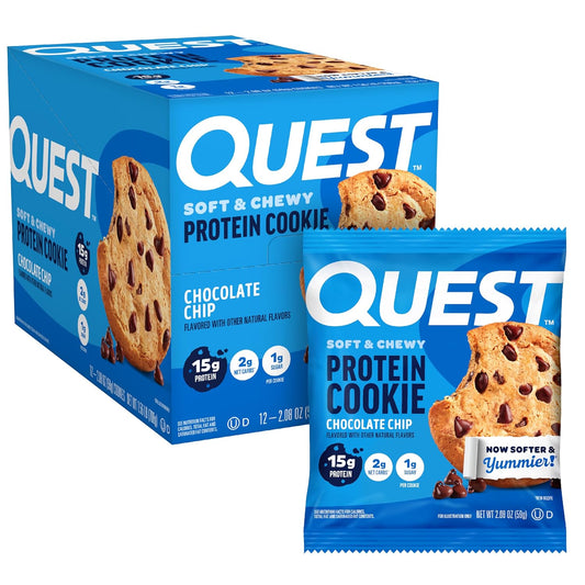 Quest_Nutrition_Chocolate_Chip_Protein_Cookie,_15g_Protein,_1g_Sugar,_2g_Net_Carbs,_Keto_Friendly,_High_Protein,_Low_Carb;_12_Count