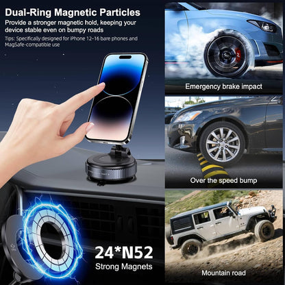 Vacuum_Magnetic_Suction_Phone_Holder,_Foldable_and_Retractable_Hands-Free_Suction_Cup_Phone_Mount_for_Car/Gym/Mirror/Smooth_Surface,_Compatible_with_iPhone_Android_and_All_Smartphones_(Black)