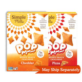 Simple Mills Pop Mmms Pizza Baked Snack Crackers, Gluten Free, 4 Ounce (Pack of 1)