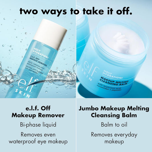 e.l.f._SKIN_Mini_Holy_Hydration!_Makeup_Melting_Cleansing_Balm,_Face_Cleanser_&_Makeup_Remover,_Infused_with_Hyaluronic_Acid_to_Hydrate_Skin,_0.45_Oz