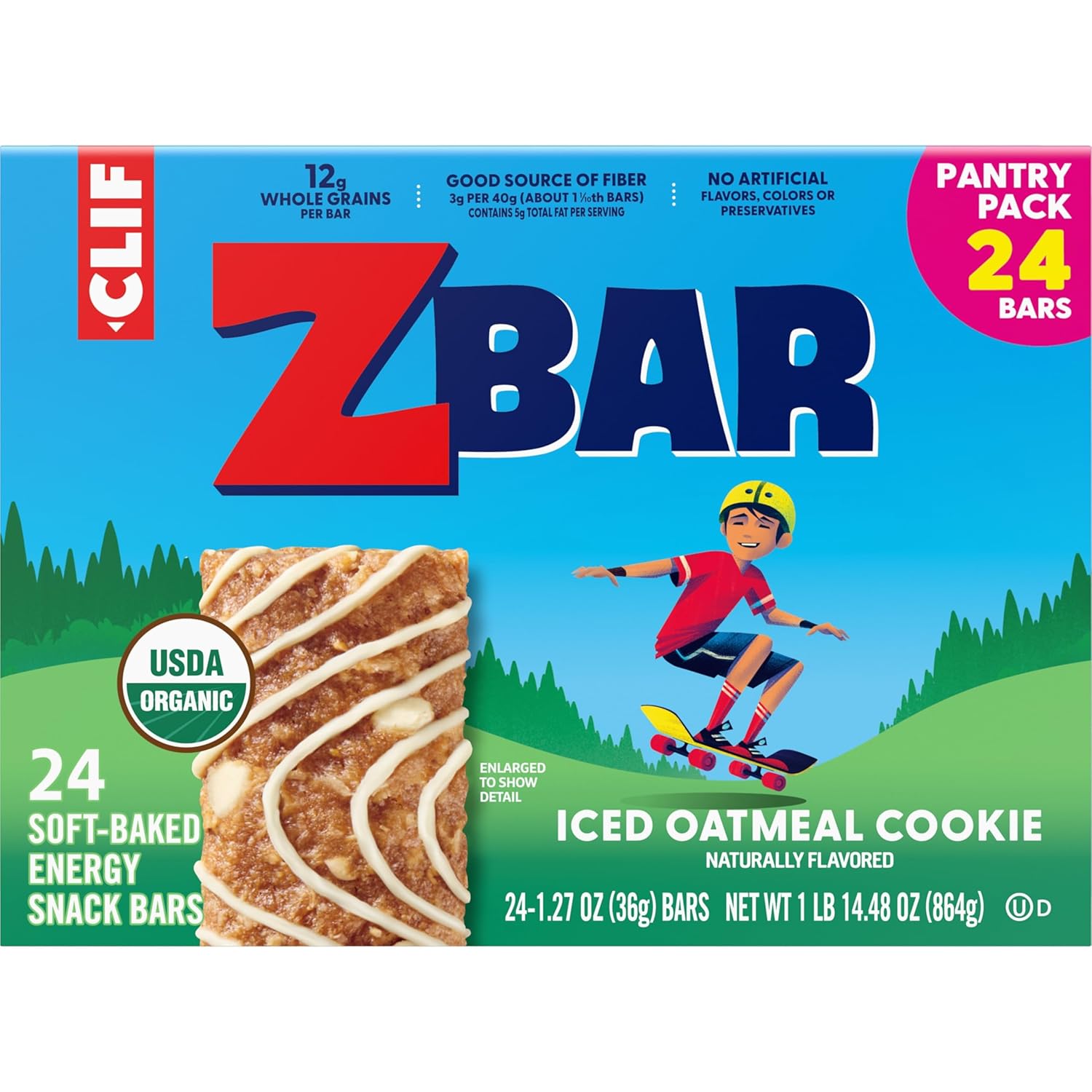 Zbar_-_Iced_Oatmeal_Cookie_-_Soft-Baked_Energy_Snack_Bars_-_Non-GMO_-_12g_Whole_Grains_-_USDA_Organic_Granola_Bars_(24_Pack)