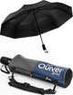 Black Umbrella + Black & Navy Carrying Sling
