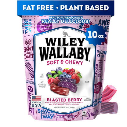 Wiley_Wallaby_Licorice_10_Ounce_Classic_Gourmet_Soft_&_Chewy_Australian_Blasted_Berry_Candy_Twists,_1_Pack
