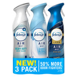 Febreze Air Mist, Air Freshener, Odor Fighting Room Spray, Deodorizer for Home Bathroom Kitchen Office Apartment, Soothe & Restore, Refresh & Energize, Romance & Desire Variety Pack