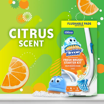 Scrubbing_Bubbles_Toilet_Bowl_Cleaning_System_with_Flushable_&_Disposable_Cleaner_Refill_Pads,_Fights_Odors_and_Helps_Remove_Limescale_&_Hard_Water_Stains,_Citrus_Scent,_1_Wand_+_4_Refills_+_1_Stand